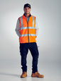 Taped Hi Vis Reversible Puffer Vest Taped Hi Vis Reversible Puffer Vest Bisley Workwear Faster Workwear and Design