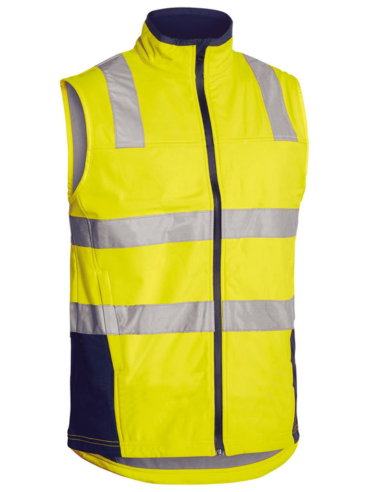 Taped Hi Vis Soft Shell Vest Taped Hi Vis Soft Shell Vest Bisley Workwear Faster Workwear and Design