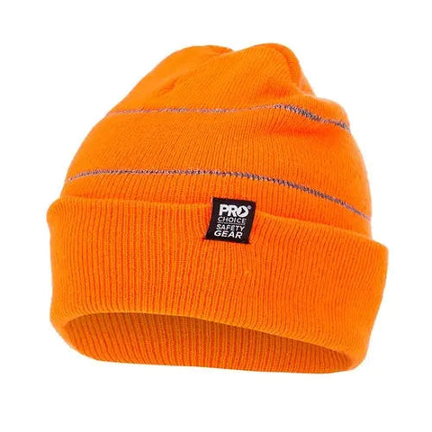 Beanie with reflective stripes - Premium Beanie from - Just $12.95! Shop now at Faster Workwear and Design