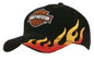 Cap with Flame Embroidery - Premium Cap from - Just $12.95! Shop now at Faster Workwear and Design