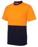 Hi Vis Tee, Lime/Navy or Orange/Navy - Premium Tee Shirt from - Just $14.50! Shop now at Faster Workwear and Design