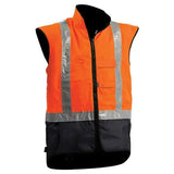 JACKET STAMINA DAY/NIGHT ZIP OFF SLEEVES ORANGE/NAVY or YELLOW/NAVY - Premium Hi Vis Jacket from - Just $121.95! Shop now at Faster Workwear and Design