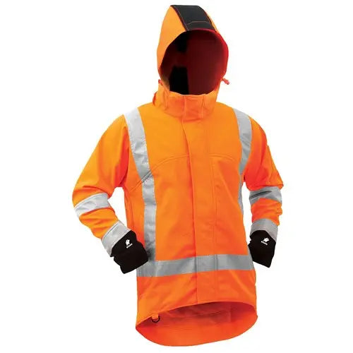 JACKET TTMC-W17 SOFTSHELL ORANGE - Premium Hi Vis Jacket from - Just $134.95! Shop now at Faster Workwear and Design