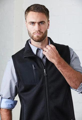 Softshell Vest Mens Black - Premium JACKET from - Just $61.50! Shop now at Faster Workwear and Design