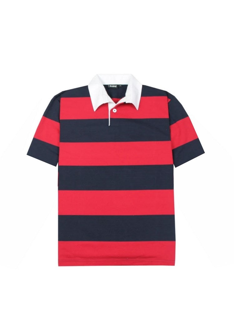 Short-Sleeved Striped Rugby Jersey Short-Sleeved Striped Rugby Jersey Cloke Faster Workwear and Design